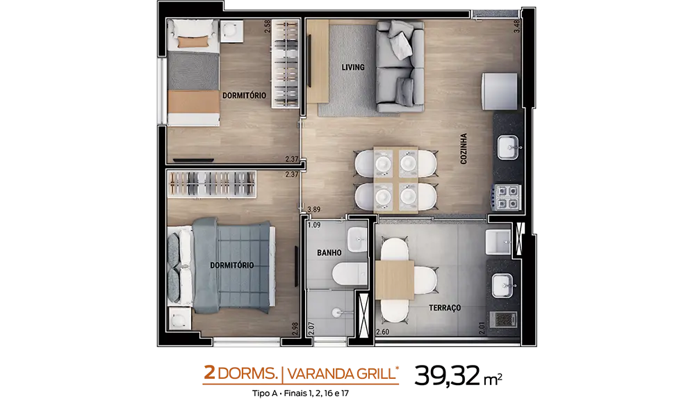 Smart Mix Santana - Planta 39,32