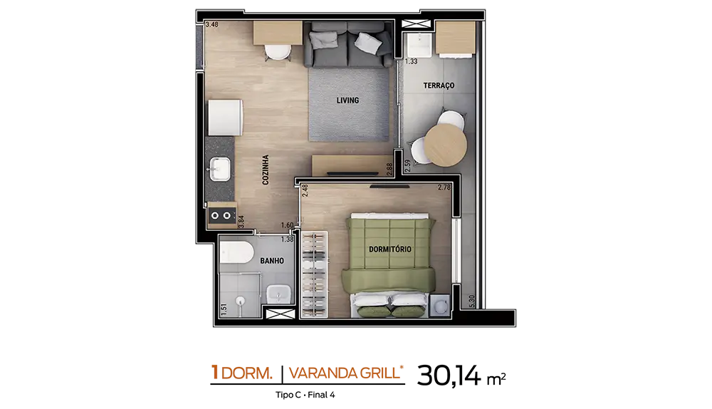 Smart Mix Santana - Planta 30,14