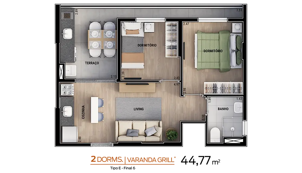 Smart Mix Santana - Planta 44,77