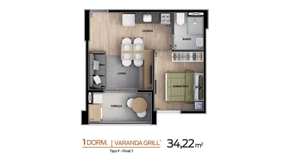 Smart Mix Santana - Planta 34,22